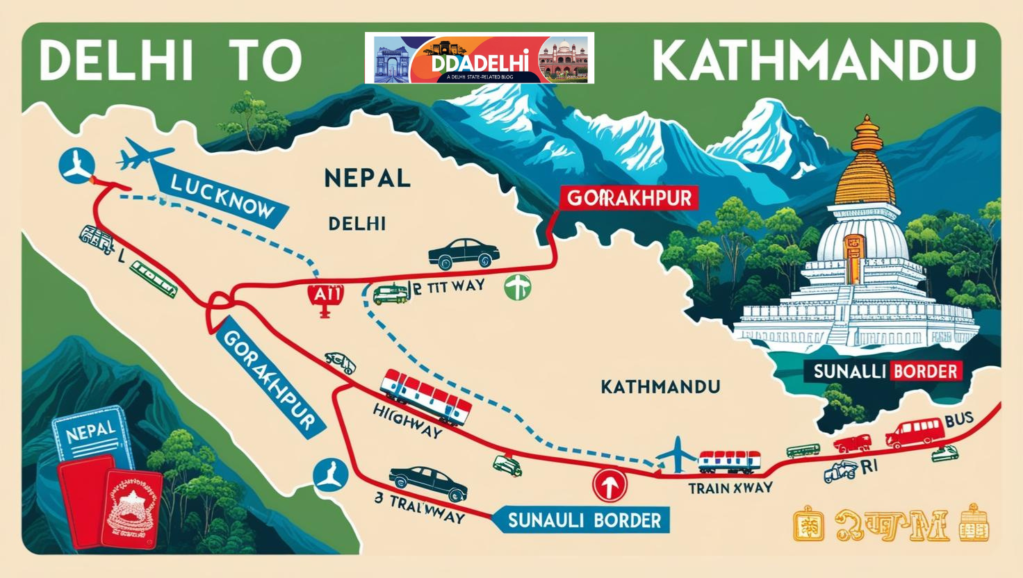 Delhi to Kathmandu Distance: Best Travel Guide (2025)