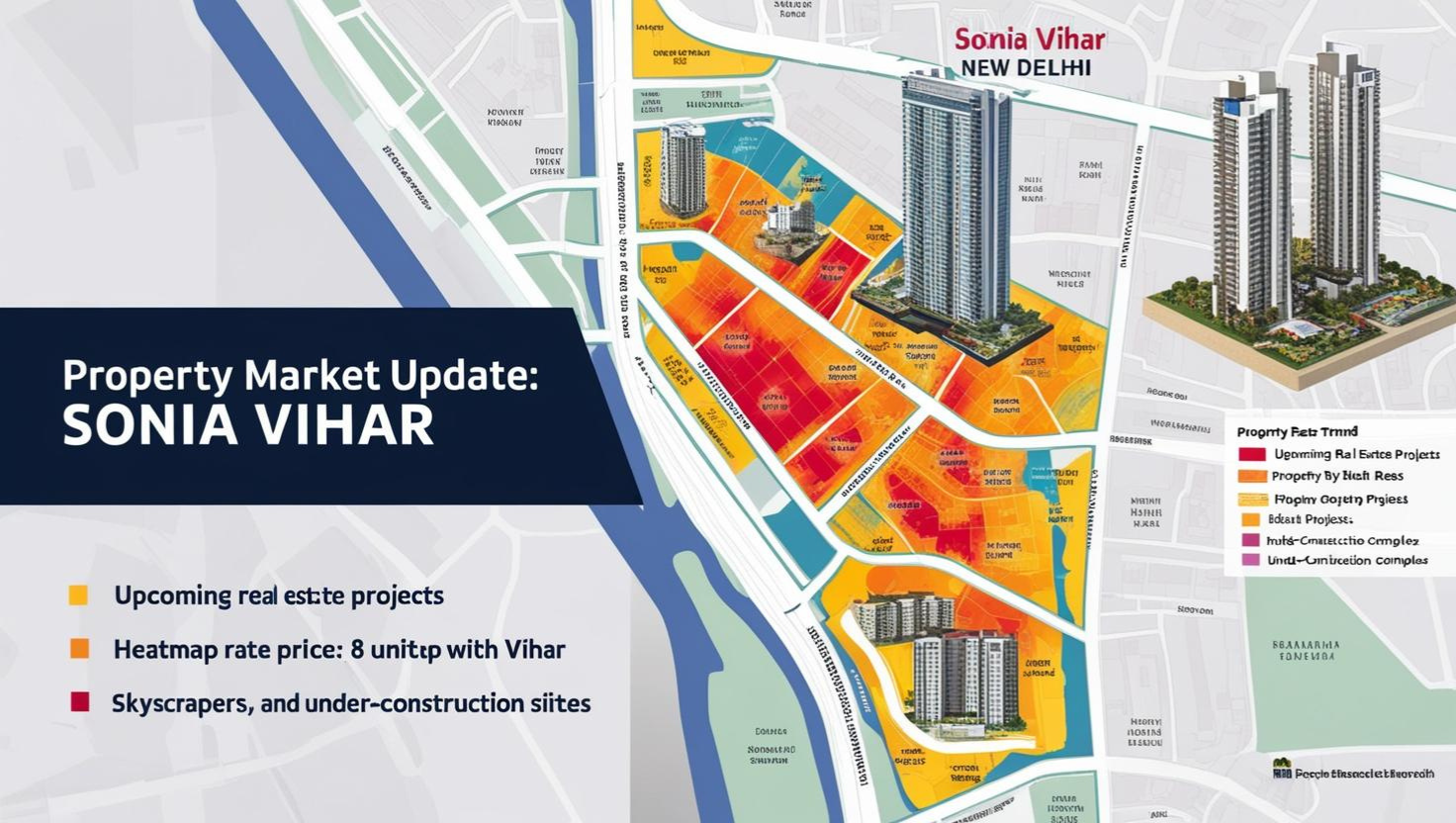 Sonia Vihar: New Delhi: Map, Projects Property Rates