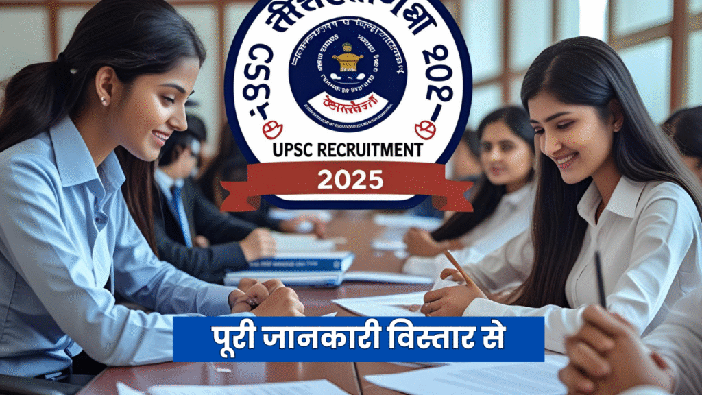 UPSC Recruitment 2025 – पूरी जानकारी विस्तार से