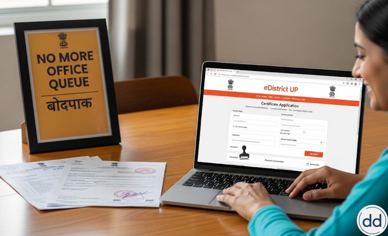Edistrict Up : अब सरकारी काम घर बैठे! EDISTRICT UP से मिनटों में सर्टिफिकेट बनवाएं