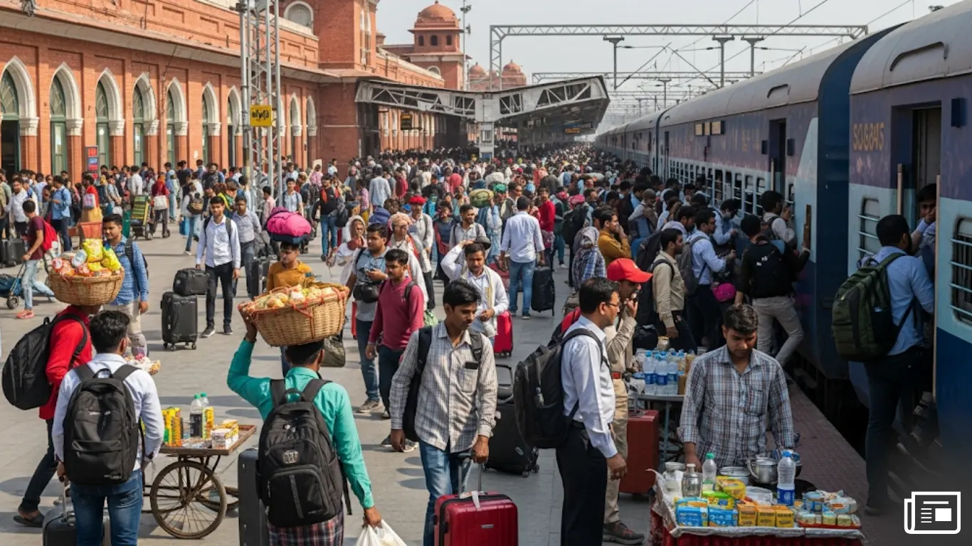 Old Delhi Railway Station DLI – पुरानी दिल्ली स्टेशन पर भीड़ का नजारा चौंका देगा!